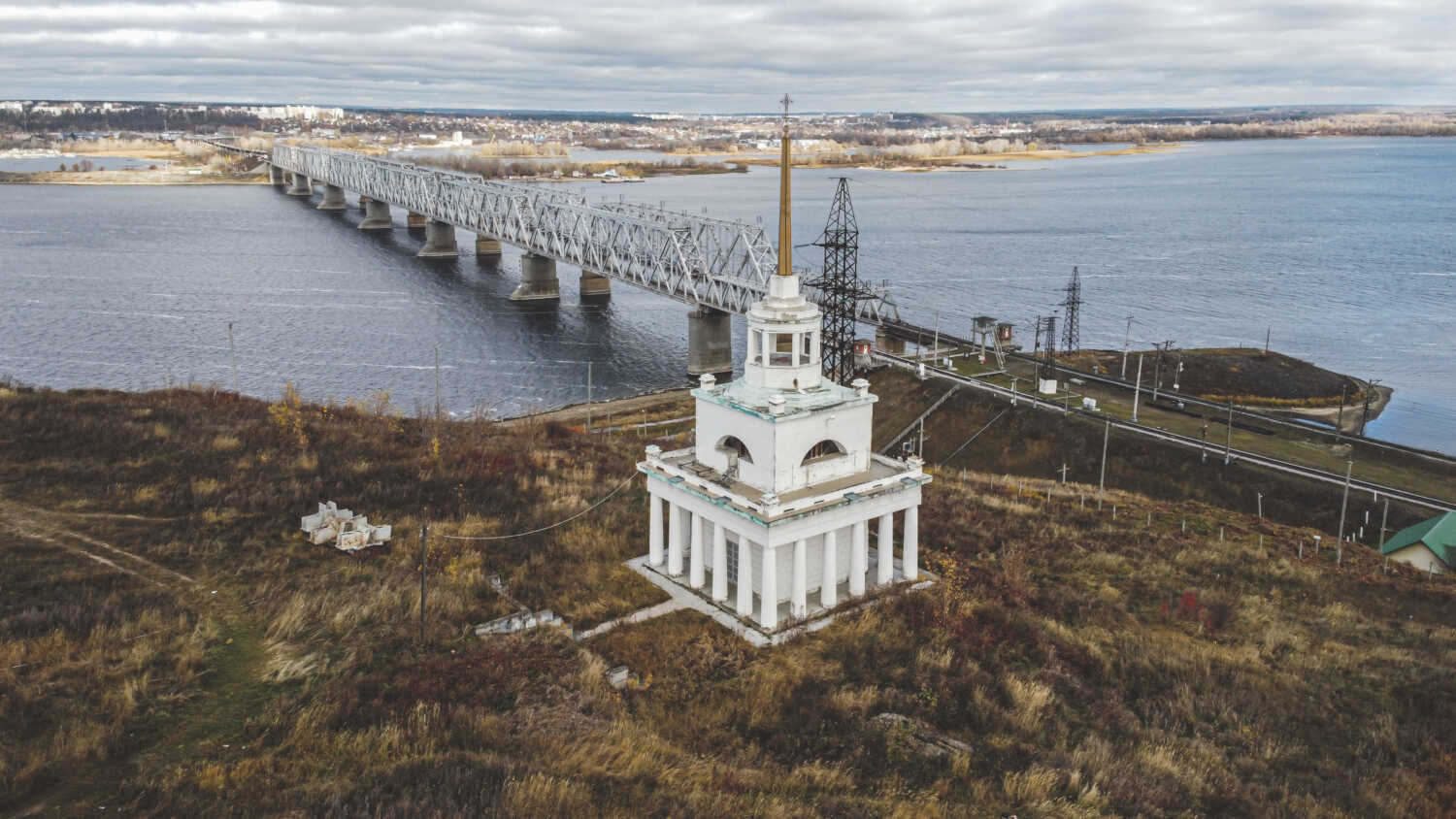 Романовский железнодорожный мост в Зеленодольске
